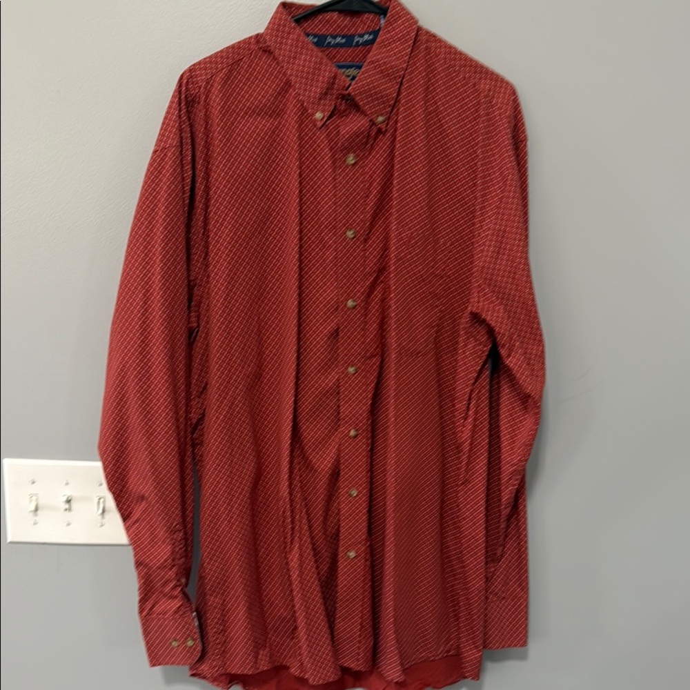 Wrangler Red Casual Button Down Shirt